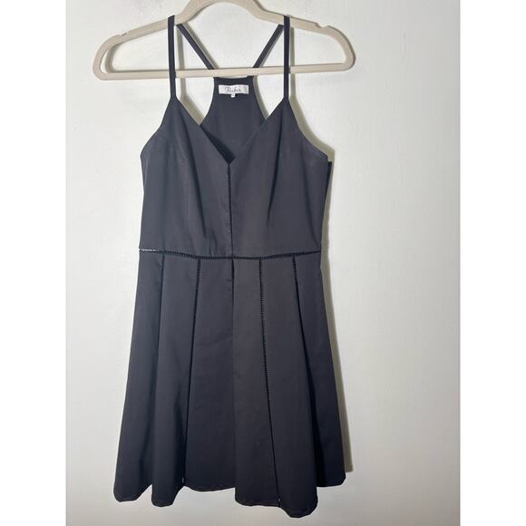 Parker Black Strappy A-Line Party Dress Sz S - Picture 1 of 1